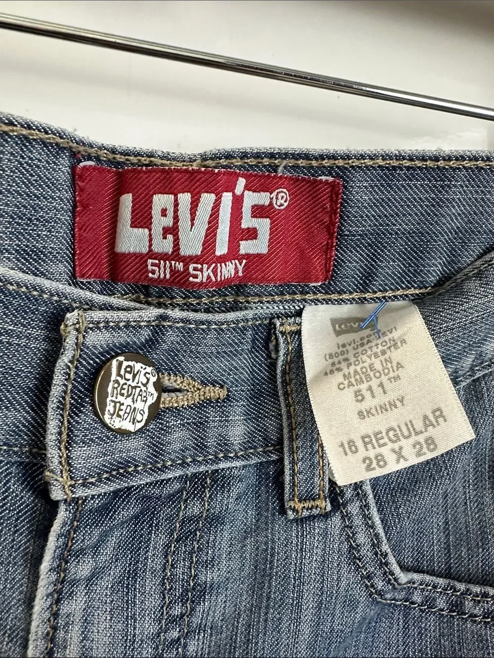 Levi's 511 Men's Light Wash Straight Jeans